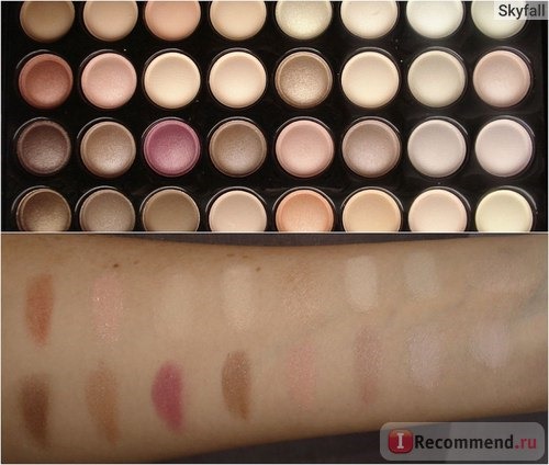 Тени для век Manly Cosmetics Makeup Warm Pro 88 Full Color Eyeshadow Palette Палетка теней 88 цветов фото