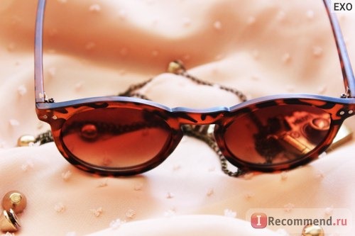 Солнцезащитные очки Aliexpress Fashion multicolour 2015 mercury Mirror glasses men sunglasses women male female coating sunglass gold round OCUL фото