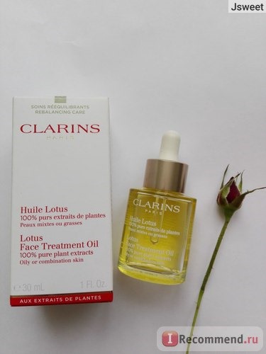 Масло косметическое Clarins Huile Lotus Face Treatment Oil для лица 