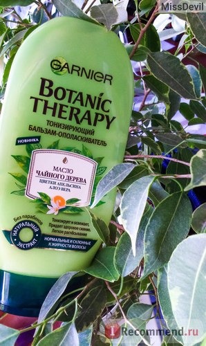 Бальзам-ополаскиватель Garnier Botanic Therapy Масло чайного дерева, цветки апельсина, алоэ вера фото