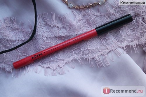  Карандаш для губ Nyx Slide On Lip Pencil (SLLP) Никс в оттенке №24  KNOCK EM RED