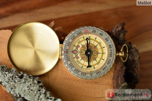 Компас Aliexpress Outdoor Hiking Camping Accessories Classic Brass Pocket Watch Style Camping Compass фото