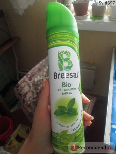 Освежитель воздуха Breesal Био-нейтрализатор запаха Свежесть зеленого чая фото