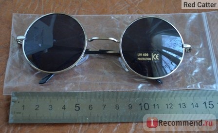 Солнцезащитные очки Buyincoins Vintage Retro Round Flame Sunglasses Hippie Party Eyewear фото