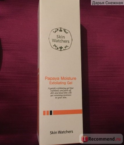 Пилинг для лица и тела Skin watchers papaya moisture peeling gel фото