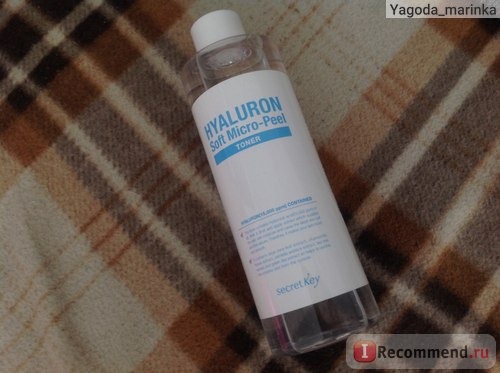 Тонер SECRET KEY HYALURON Soft Micro-Peel Toner фото