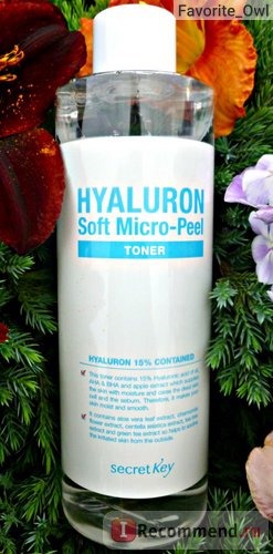 Тонер SECRET KEY HYALURON Soft Micro-Peel Toner фото