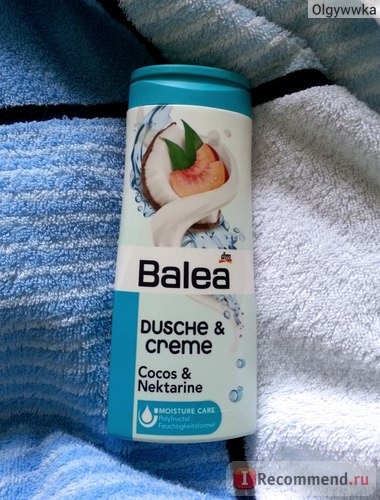 Крем-гель для душа Balea Dusche & Creme Cocos & Nektarine фото