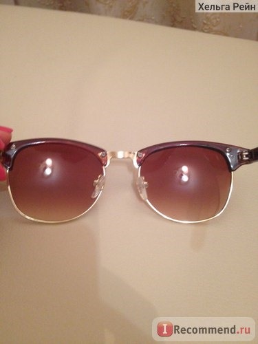 Солнцезащитные очки Aliexpress Mens Womens Retro Half-frame Sunglasses Wayfarer Frame Glasses фото