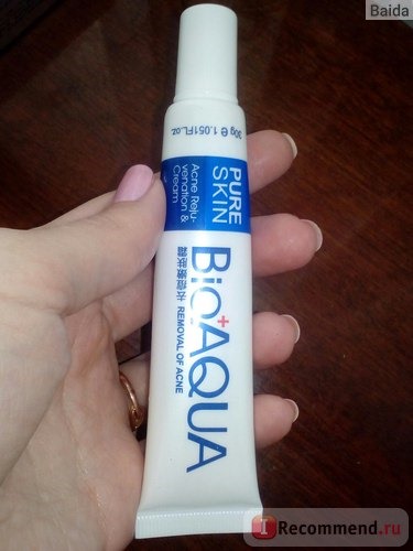 Крем для лица BioAQUA PURESKIN Anti Acne-light Print & Cream фото