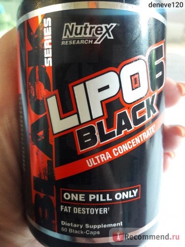 Спортивное питание Nutrex Lipo 6 black концентрат фото