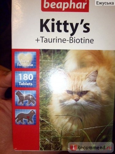 Лакомство Beaphar витаминное Kitty's + Taurine - Biotine фото