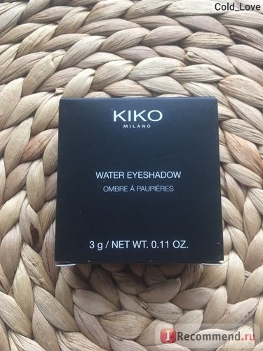 Тени для век KIKO Water Eyeshadow фото