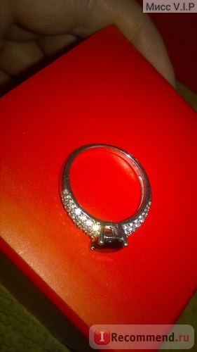 Ювелирные изделия SUNLIGHT BRILLIANT Кольцо серебряное с фианитом (вставка синий алпанит) фото
