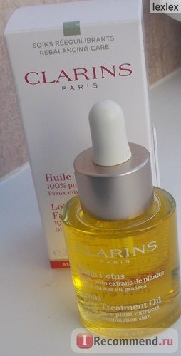 Масло косметическое Clarins Huile Lotus Face Treatment Oil для лица 