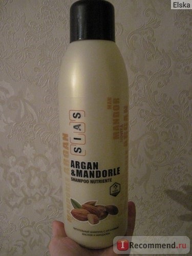 Шампунь SIAS Argan & Mandorle (с аргановым маслом и миндалем) фото