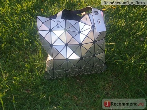 Сумка Aliexpress Ladies Folded Geometric Plaid Bag Women Fashion Casual Tote Top-handle Bag Shoulder Bags Bao Bao Pearl BaoBao Bolsas Handbags фото