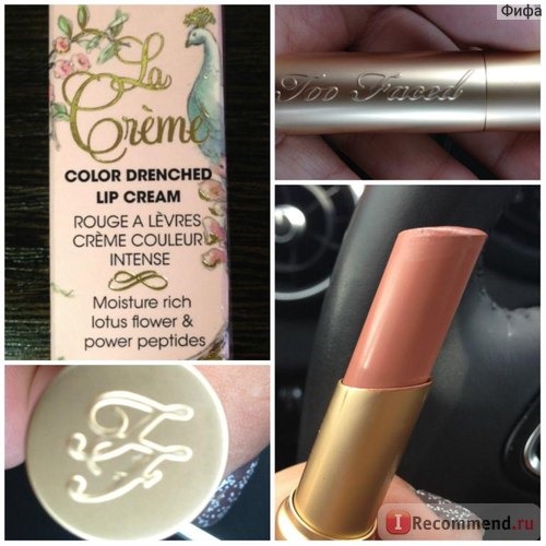 Губная помада Too Faced La Creme Color Drenched Lip Cream фото