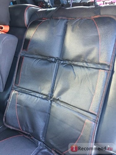 Протектор для автомобильного сидения под детское автокресло Aliexpress LUNDA OXFORD Luxury Car Seat Protector,Child or Baby Auto Seat Protector Mat,Protection For Car Seats,Black Leather фото