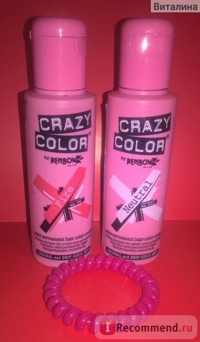 Краска для волос без аммиака Crazy color фото