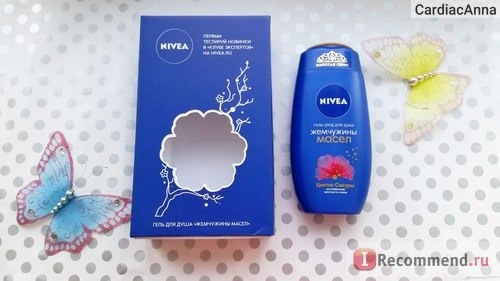 Гель для душа NIVEA Жемчужины масел «Цветок Сакуры» фото