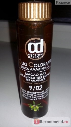 Масло для окрашивания волос Constant DELIGHT Olio Colorante без аммиака фото