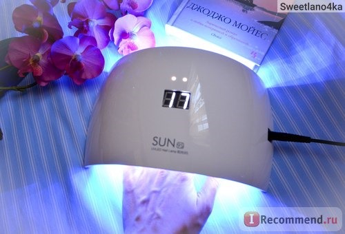 Гибридная лампа для полимеризации гель лака Aliexpress Sun 9s UVLED фото