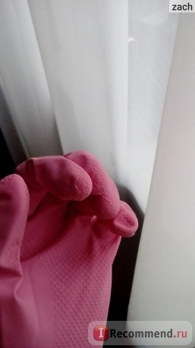 Перчатки хозяйственные Чистюля из латекса с хлопковым напылением шелковистые фото