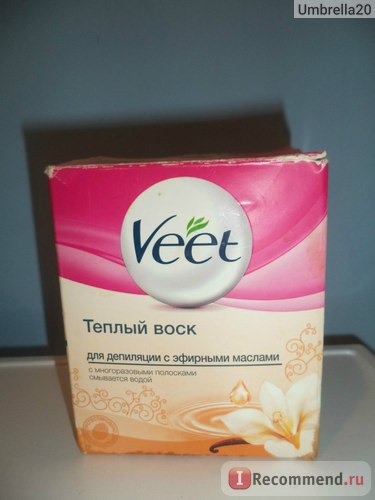 Теплый воск Veet Salon с эфирными маслами фото