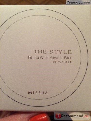Пудра компактная Missha M THE STYLE Fitting Wear Powder Pact SPF 25/PA++ фото
