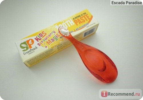 Зубная паста GreenPeach Kids Strawberry Magic Toothpaste фото