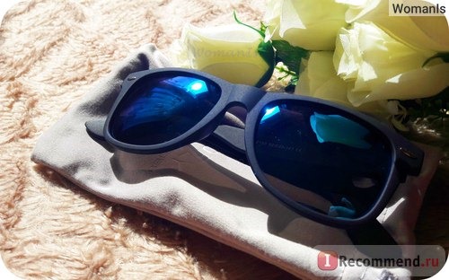 Солнцезащитные очки Aliexpress AOFLY Fashion Sunglasses Men Polarized Sunglasses Men Driving Mirrors Coating Points Black Frame Eyewear Male Sun фото