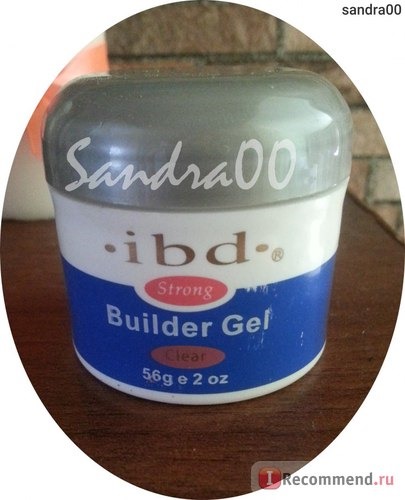 Гель для наращивания ногтей IBD Builder gel clear фото