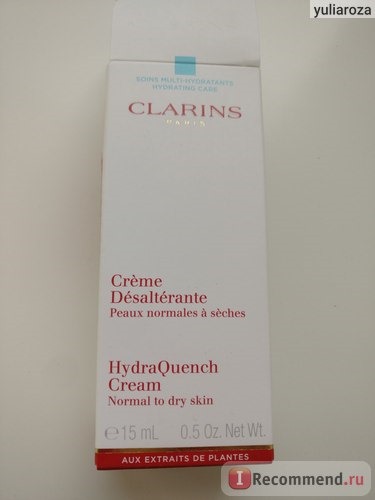 Крем для лица Clarins HydraQuench Cream Normal to dry skin фото