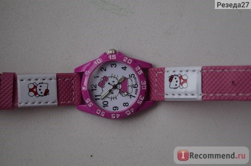 Наручные часы Tinydeal Cute Hello Kitty Patterned Quartz Wrist Watch with Synthetic Leather Band for Children Kids - Pattern Assorted WKD-23266 фото