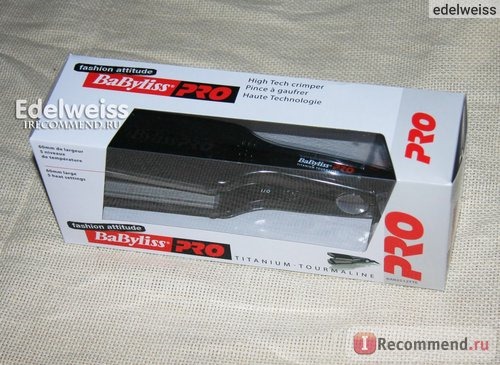 Щипцы - гофре для волос Babyliss Pro Titanium Tourmaline BAB2512TTE фото