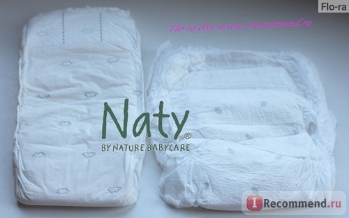 Подгузник и трусики Naty by Nature Babycare. Сравнение.