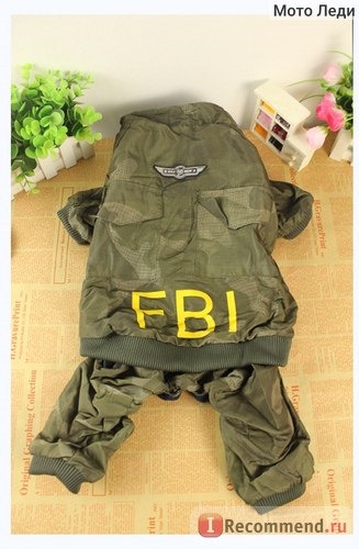 Одежда для собак Taobao.com Комбинезон ФБР Free shipping FBI pet clothes large dog clothes fall and winter clothes thick detachable Golden Satsuma in large dog clothes фото