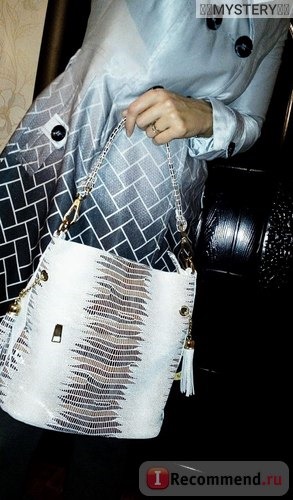 Сумка Aliexpress REALER brand genuine leather crocodile bags for women shoulder messenger bags casual tote bag hobos handbag with tassel фото