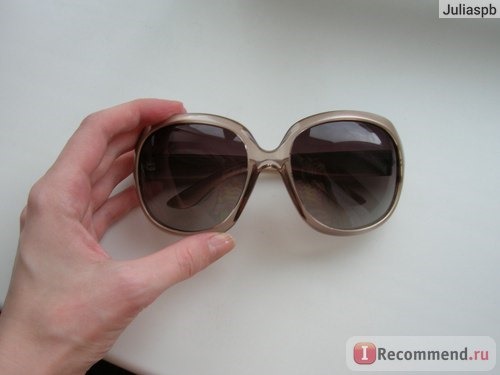 Солнцезащитные очки Ebay New Fashion Large Round Glasses Lady Women's Popular UV400 Polarized Sunglasses фото