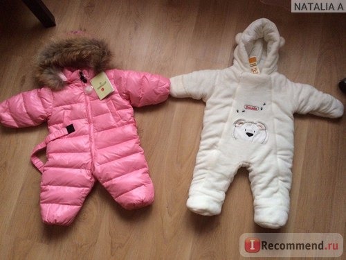 Комбинезон Aliexpress baby girl jumpsuits Russia winter baby clothing , winter coats snow wear duck down jacket ,snowsuits for kids boys girls clothes фото