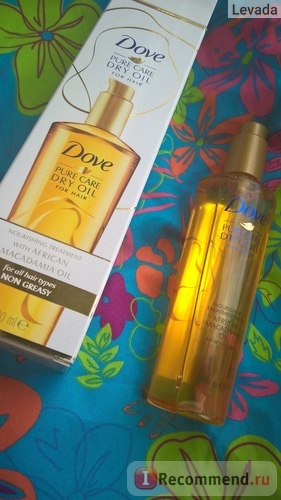 Масло для волос Dove Pure Care Dry Oil for hair фото