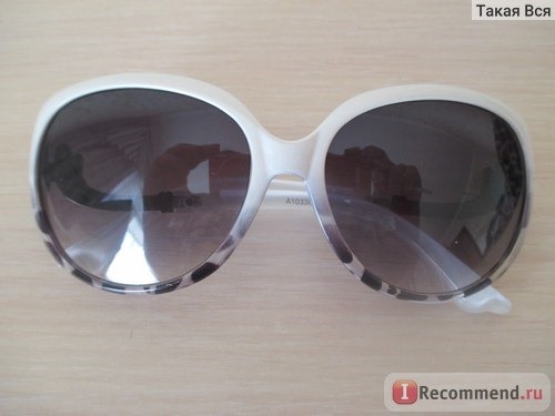 Солнцезащитные очки Kari Белые, Модель А10338 фото