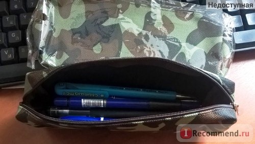 Пенал Aliexpress 2 PCS Camouflage Pencil Case for Boys and Girls School Supplies Zipper Pouch 4 Colors Pencil Bag фото