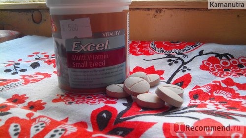 Витамины 8 в 1 Excel Multi Vitamin Small Breed Мультивитамины для собак мелких пород фото