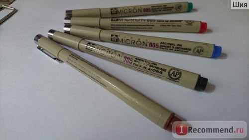 Линеры Pigma Micron фото