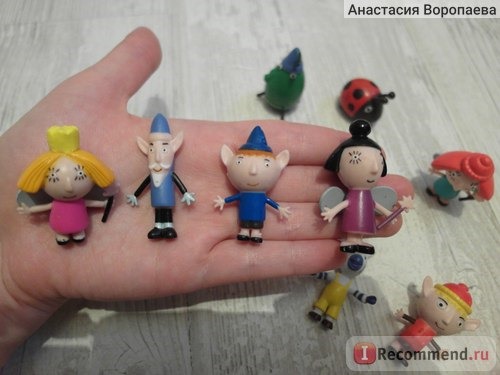 Aliexpress 9pcs/lot Ben and Holly's Little Kingdom Anime Figures Anime Cartoon Toys The Latest Gift Ben and Holly Little Kingdom,a53 Игрушка Маленькое королевство Бена и Холли фото