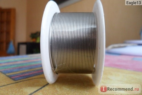 Припой Aliexpress 0.8mm 63/37 Tin Lead melt Rosin Core Solder Soldering Wire Roll Melting point 183 degree 5.5cmx2.8cm фото