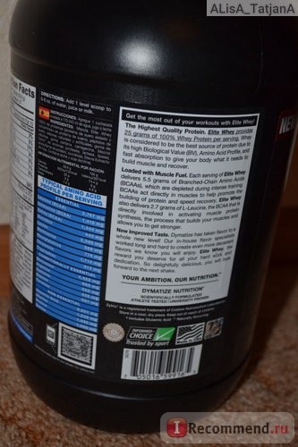 Спортивное питание Dymatize Elite Whey Protein(78% протеина) фото