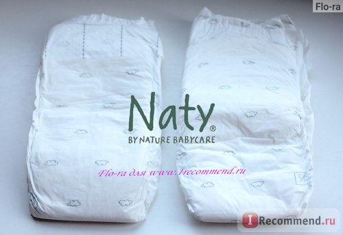 Подгузники Naty by Nature Babycare из Швеции.